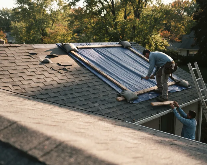 Storm Damage by JW Roofing & Associates